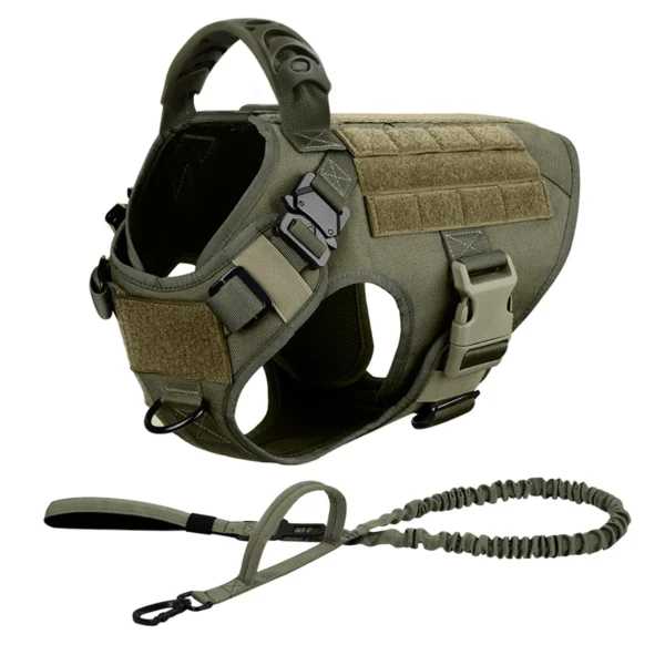 Tactical Dog Harness Leash Set