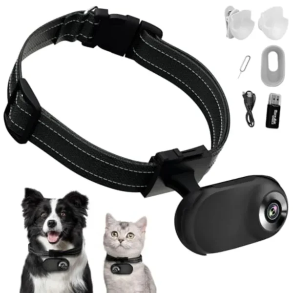 HD 1080P Pet Camera Collar with Video