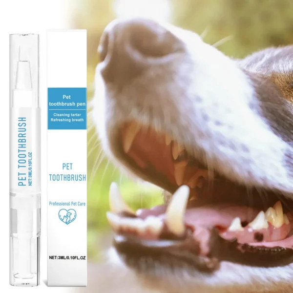 Pet Toothbrush/Toothpaste All-in-One Teeth Cleaning for Dogs & Cats