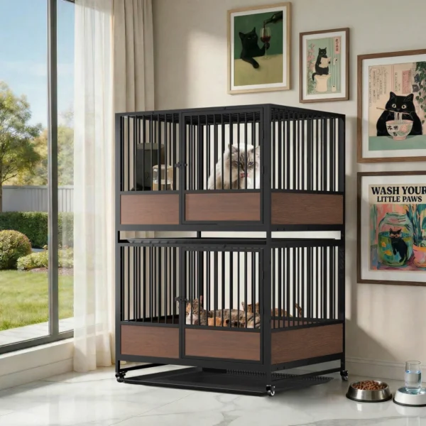 Furniture Style Metal Cat Cage